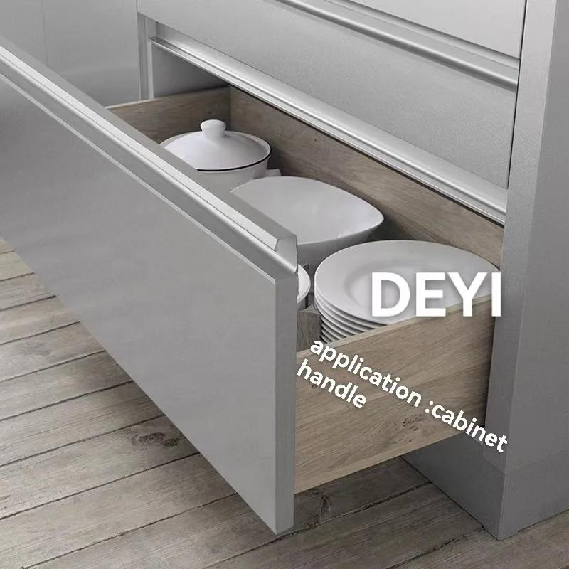 Wholesale Powder Coated Kitchen Handle Aluminum G Profile Custom Kitchen Cabinet Aluminum Furniture Handle & Knob Modern