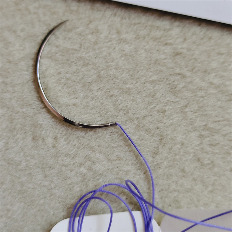 Disposable Absorbable 75cm Pga Thread Chromic Plain Catgut Medical Vcryl Surgical Sutures