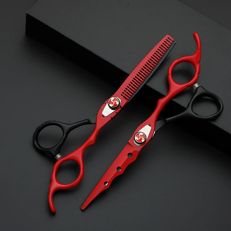 F81 Professional Barber Scissors 5.5/6 Inch Stainless Steel with Sharp Tip for Hair Cutting in Barber Shops and Salons