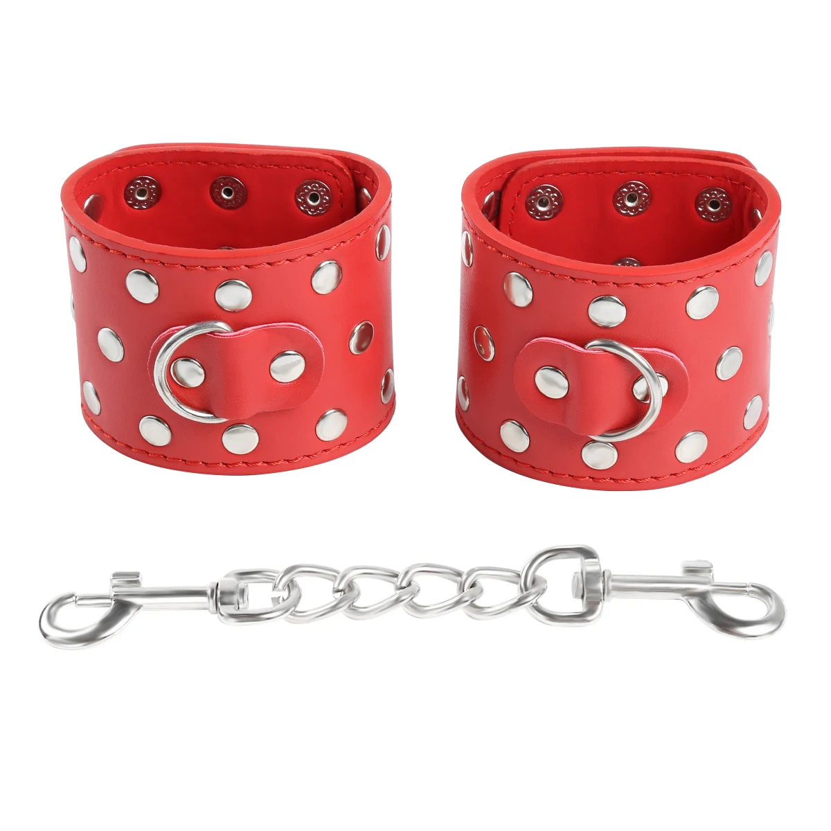 Wholesale Leather Male Restraint Handcuffs Full Rivet Sex Male Sex Bondage Noverty Fetish BDSM Toys Slave Cheap Handcuffs