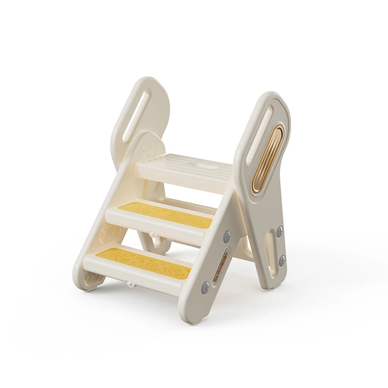 Baby ladder kitchen helper kids fold able Multi-function  hand washing step Toilet Step Stool For Kids With three Step footstool