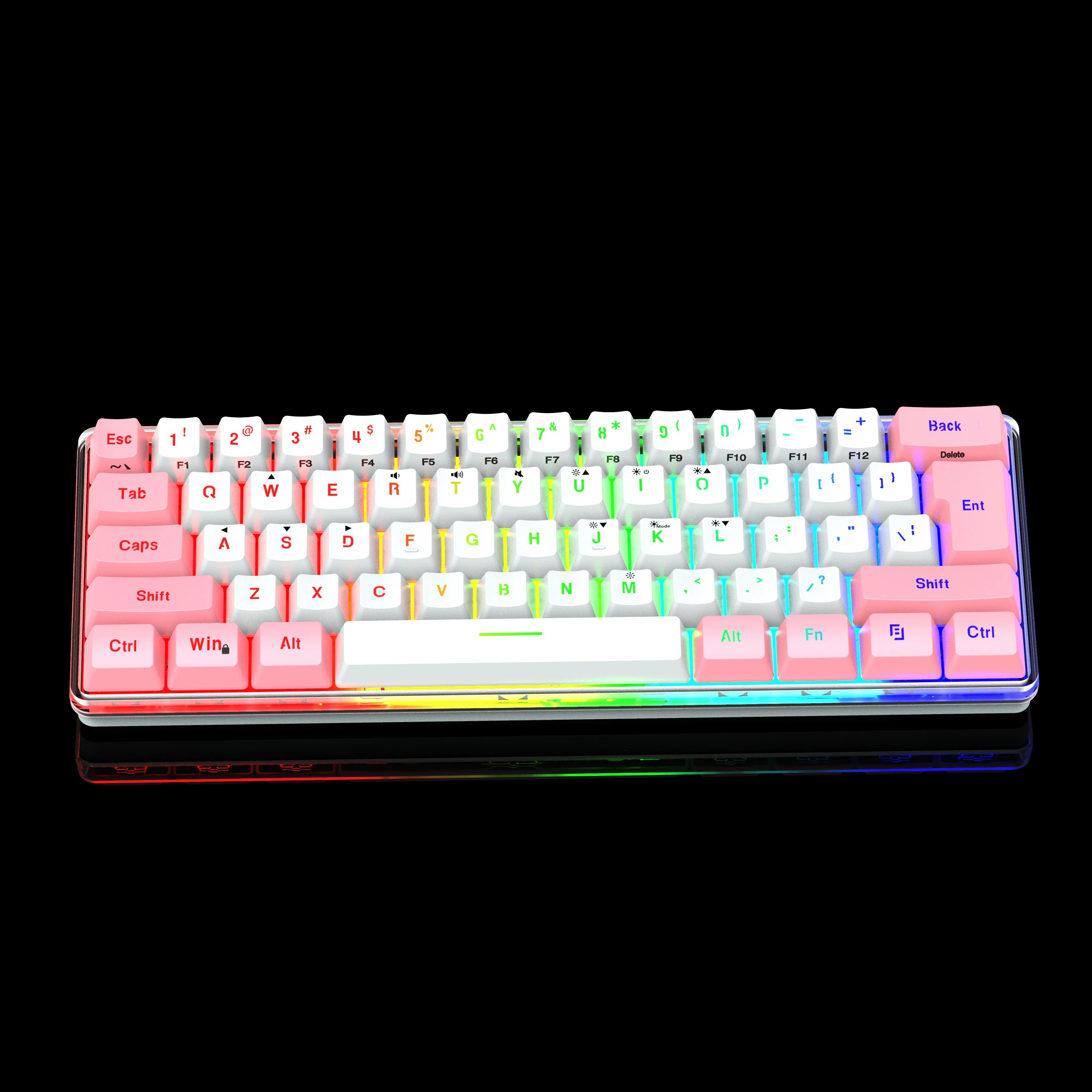 Клавиатура SAMA на заказ, 61 клавиша, проводной переключатель освещения, Игровая клавиатура 60%, клавиатура