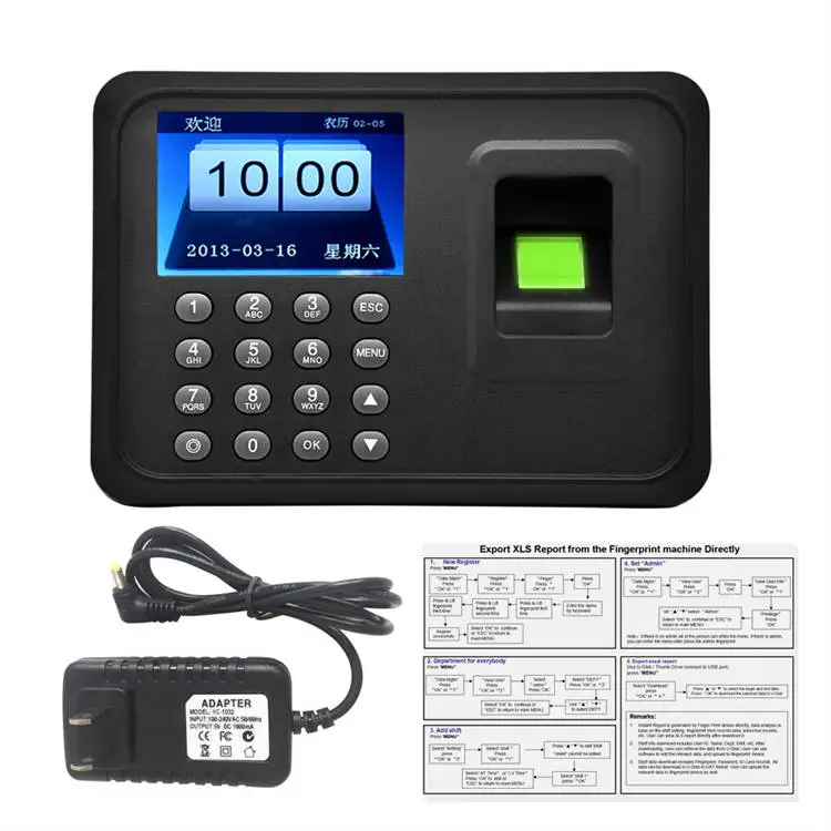 biometric fingerprint  USB time attendance machines A6