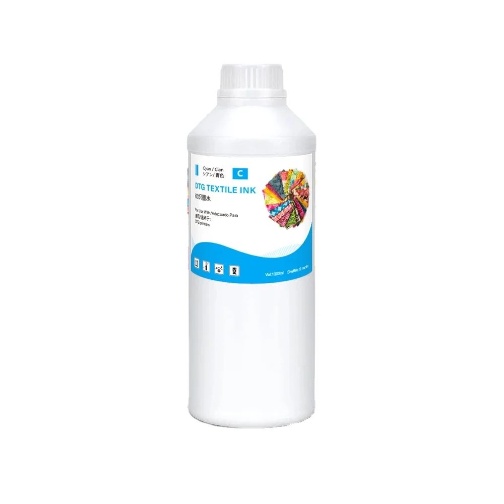 1000ml Digital Premium 1000ML Dtg Textile Pigment White Ink DTG Ink For i3200 4720 R1900 F2000 XP600 1390 Dx5 Dx7 Printhead