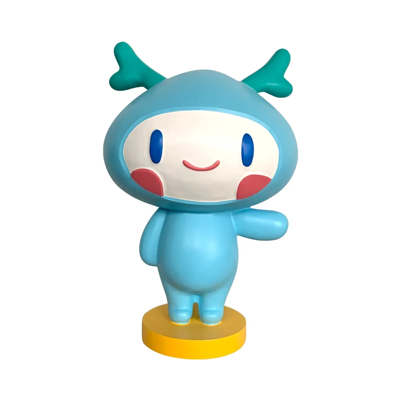 Home Decoration Animal Resin Fiberglass Cute Chinese Dragon Sculpture