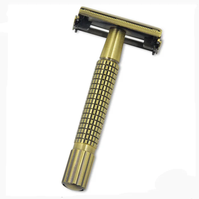 butterfly twist to open safety razor, double edge safety razor