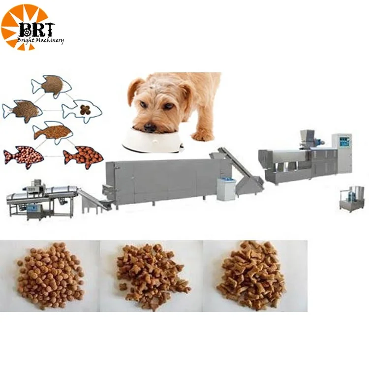 pedigree dog food making machine extruder pet feed processing line