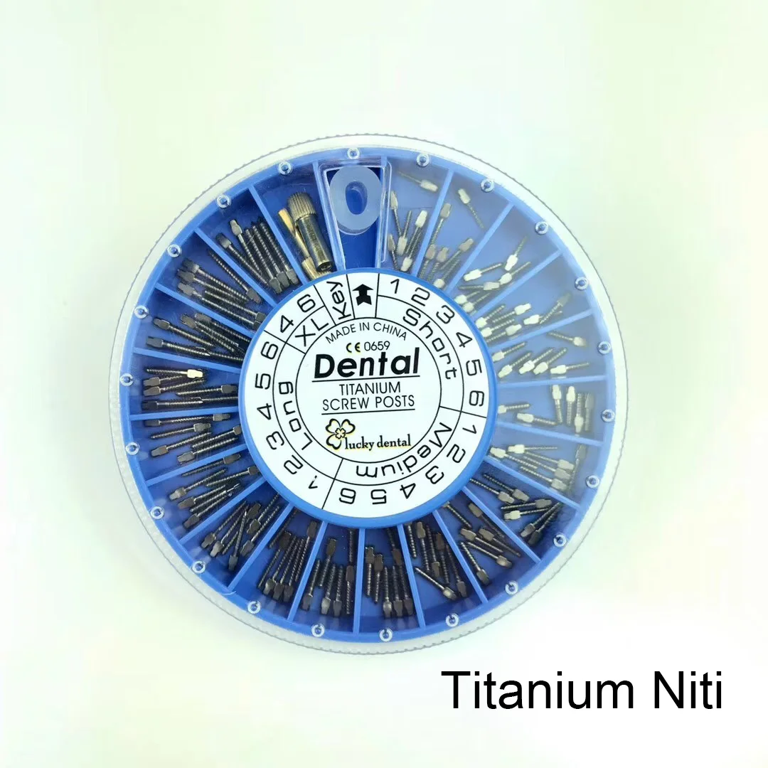 Dental For Dentist Tool Dentistry Treatment Implant Titanium Niti Screw Post 120PCS 2key Supplies Materials