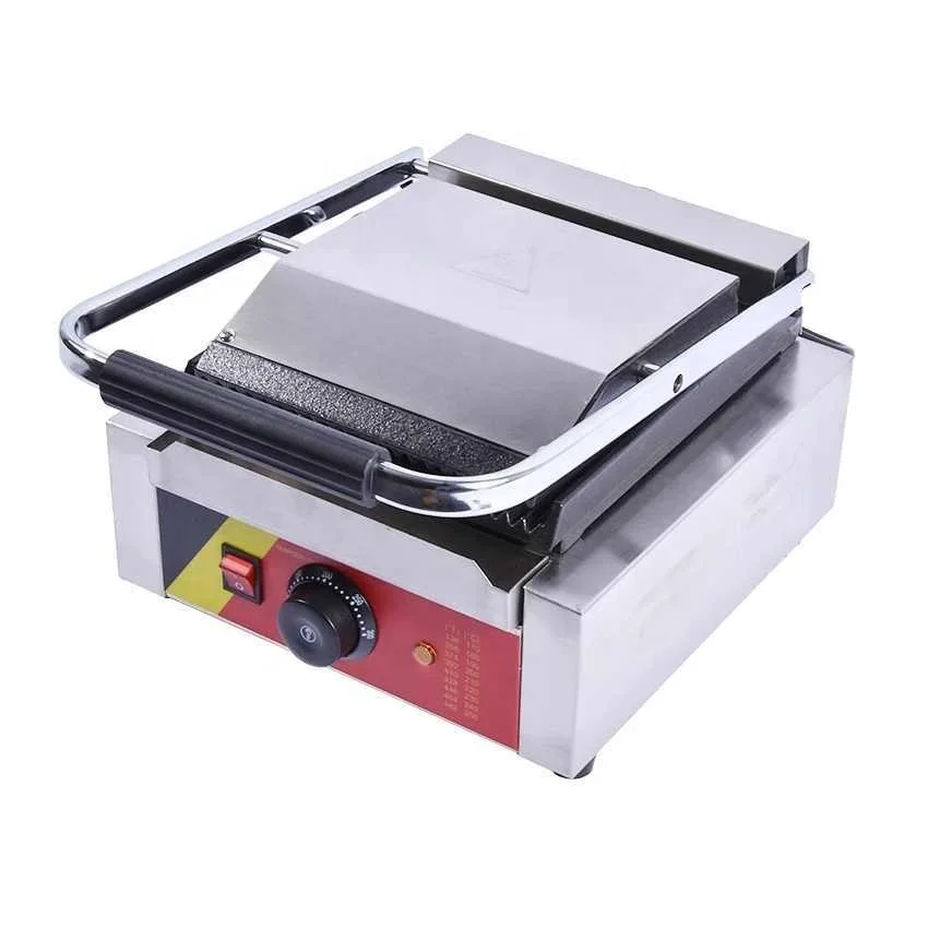 NP-589 Commercial 110V 220V Stainless steel Electric Bread Sandwich Maker Machine Toaster Grill Non-Stick Cooking Surface 2200W