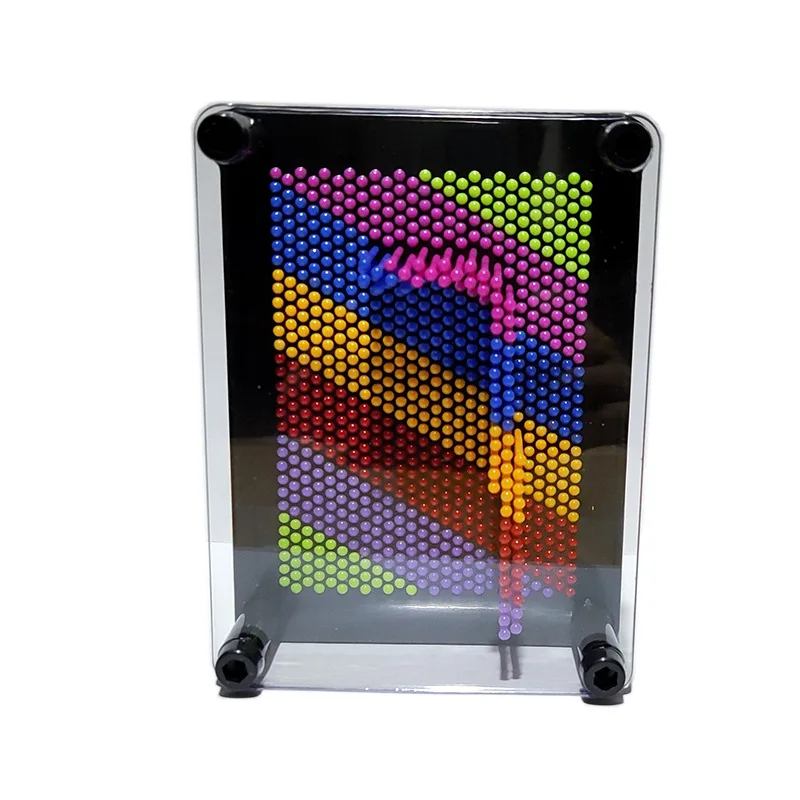 Unique Plastic Pin Art Board for Kids Innovative Boundless Creativity for Children Rainbow 3D Pin Art Toy