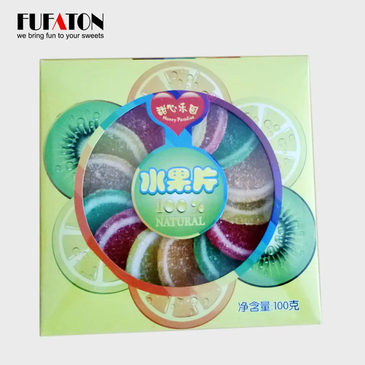 Watermelon slice orange slice  jelly candy candy box