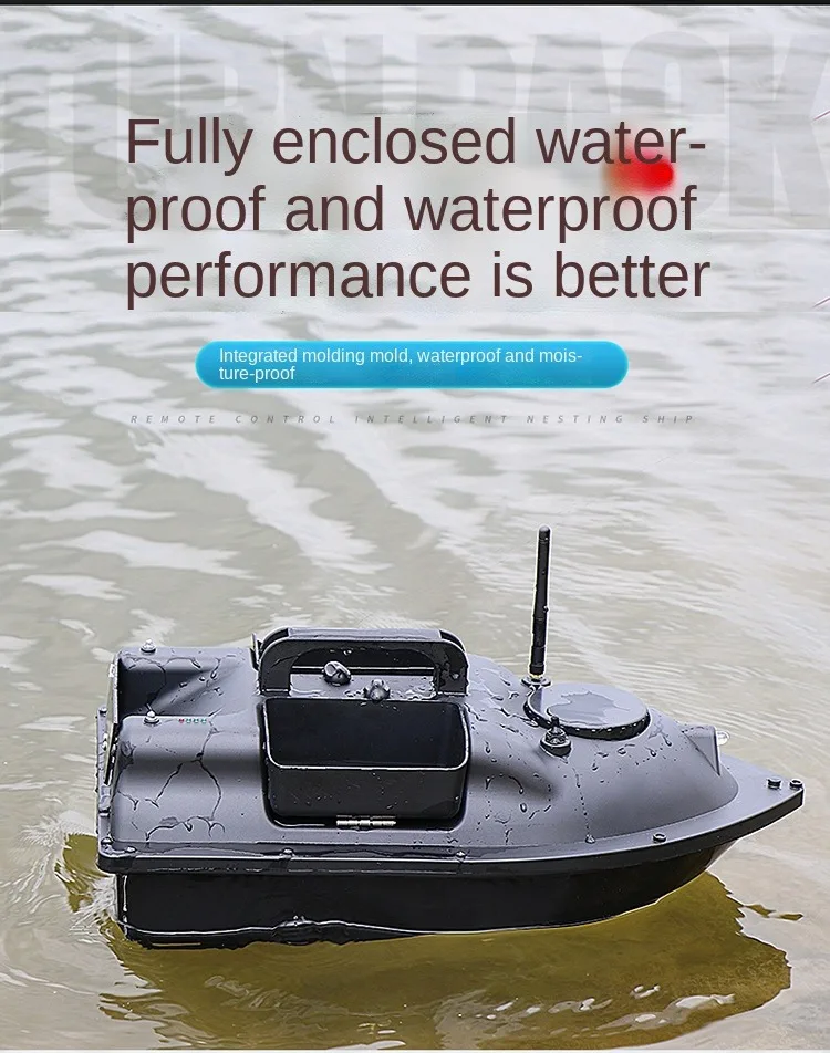 High Quality Dual Motor 500m Remote Control 3 Bins Independent Control One Key Return Fishing Bait Boat