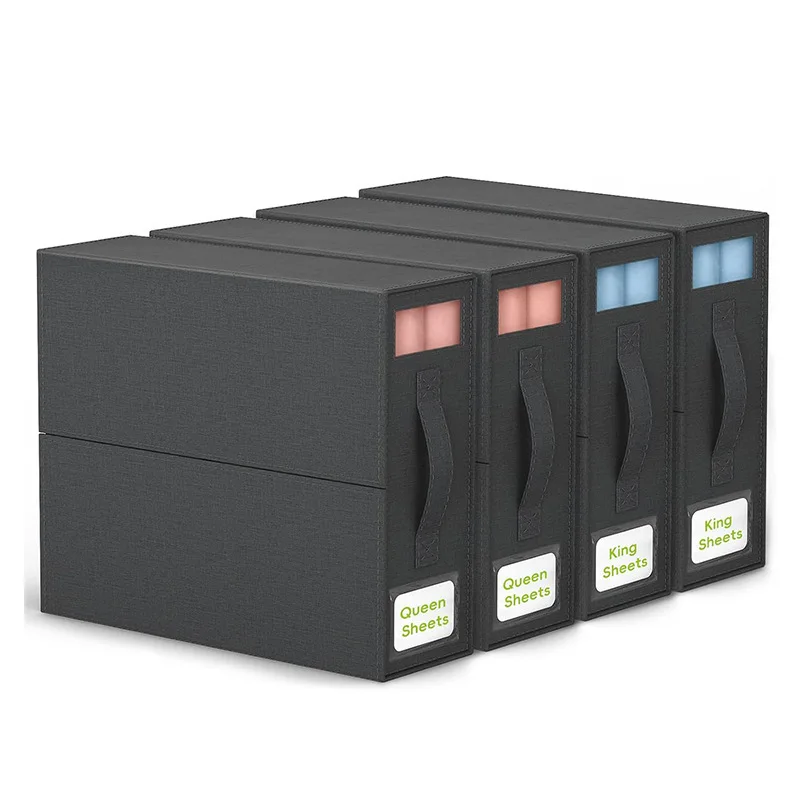 Large Capacity Foldable Window Bed Sheets Storage Box Dustproof Wardrobe Organiser with Lid Clothes Organising Storage Box