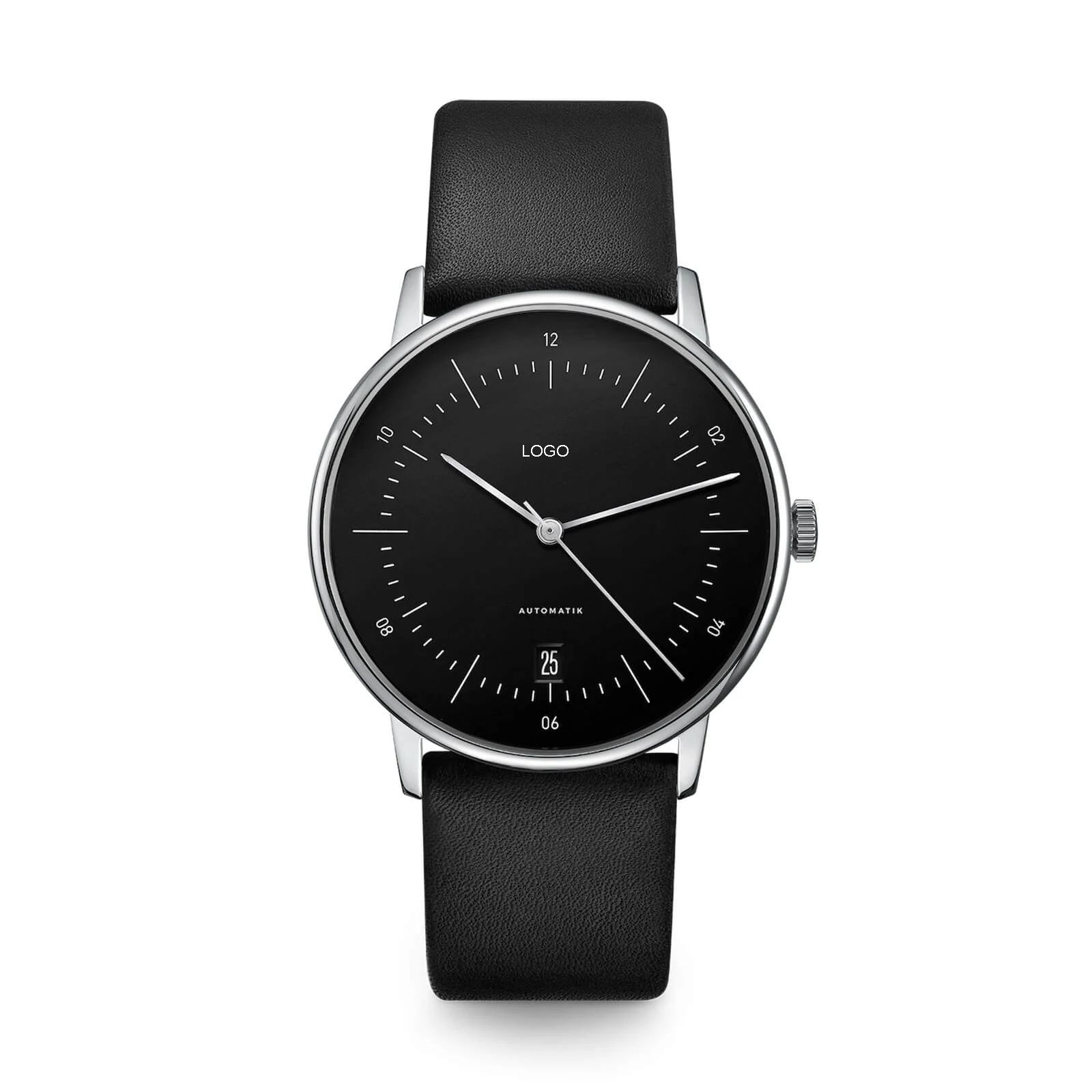 42MM Automatic Custom Logo Minimalist Watch ,Powered by Seiko NH35 Movement ,Ultra-thin Watch With Double Domed Sapphire Glass