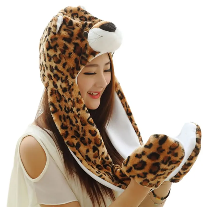 AIMINYZ Cute Hat Animal Autumn And Winter Veeny Polar Bear Panda Stitch Unicorn Tianma Adult Children Party Cosplay Cap Warm Hat