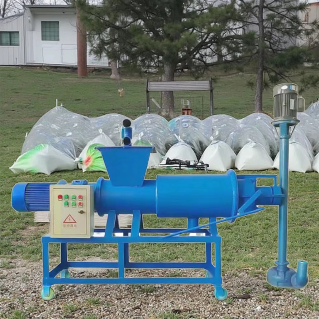 Animal waste dewatering machine cow dung drying machine poultry cow dung dewatering machine solid cow