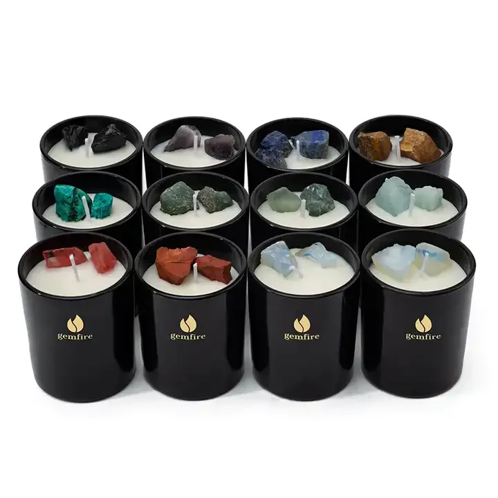 Home Decor Fragrance Glass Jar  Evil Eyes Scented Soy Wax Candle With Gift Box