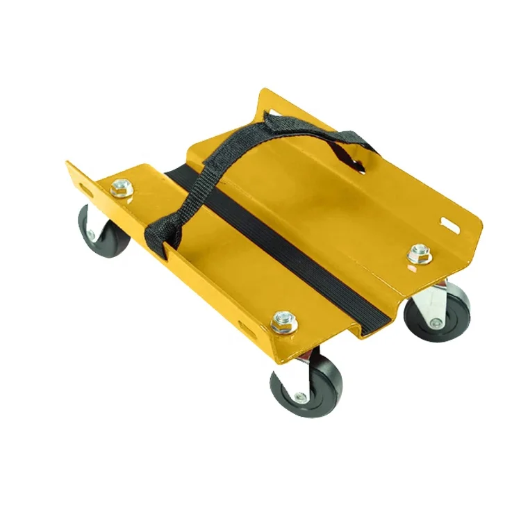 1500lbs Capacity Anti Slip Straps Firmly Attaching on Skis Snowmobile Dolly Set Roller Skate