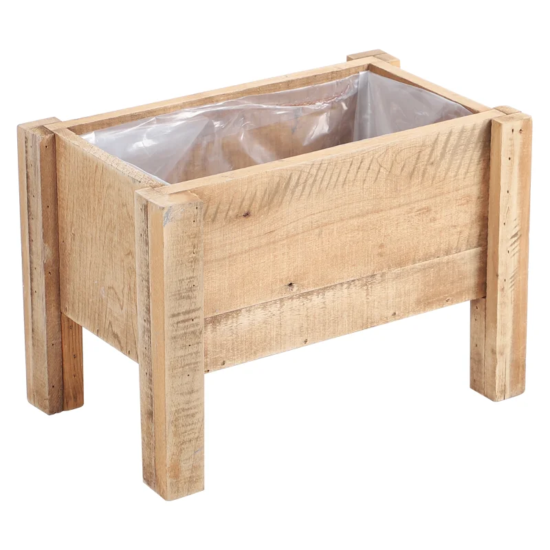 
Fast Delivery Wooden Garden Box Trough Planter Flower Pot Plant 