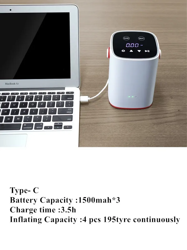 
DW A01 Wireless 12v Mini Electric Portable Car Air Pump Car Air Compressor With LCD Display For Car Tires Inflators 