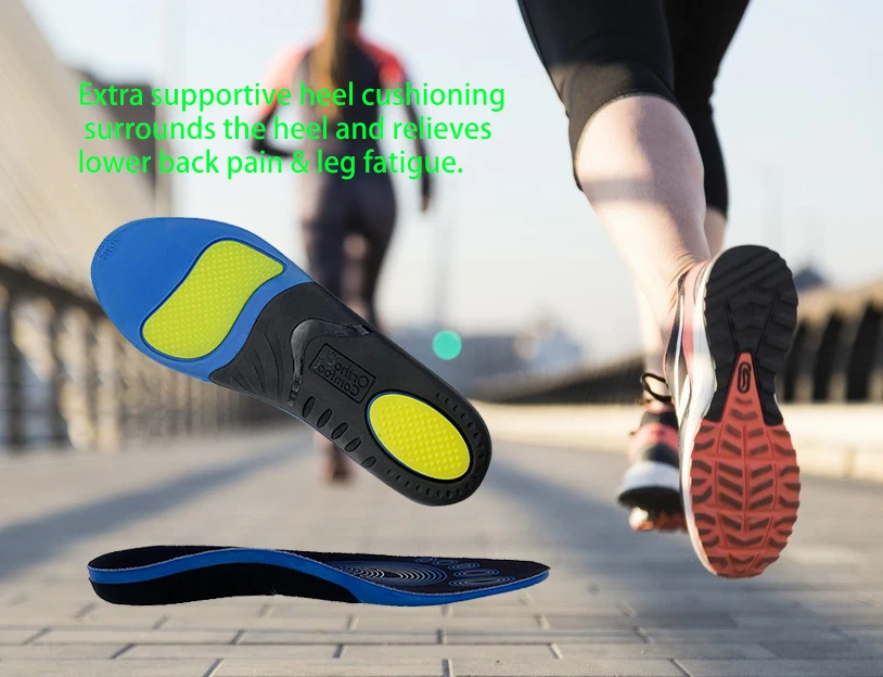 Bestar Flat Foot Orthotic Insoles Valgus Correctors Arch Support Orthopedic Insoles for Sports Training