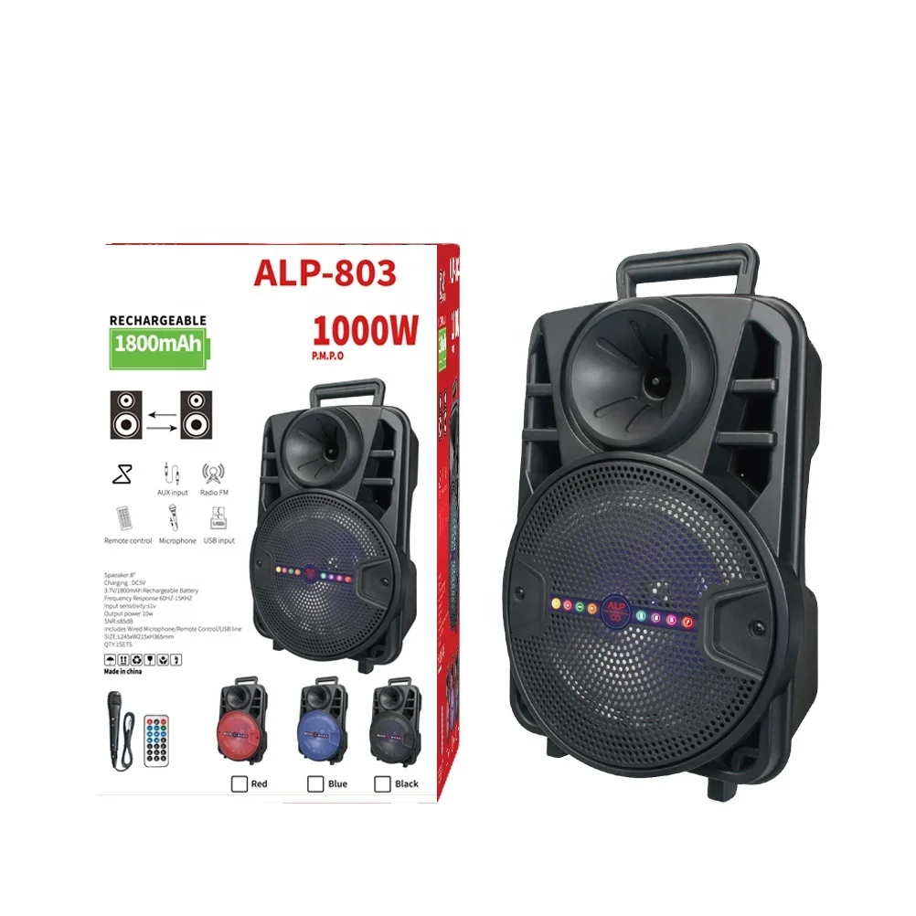 ALP Speaker 8 Inch Trolley Speaker Cheapest Price Party Speaker