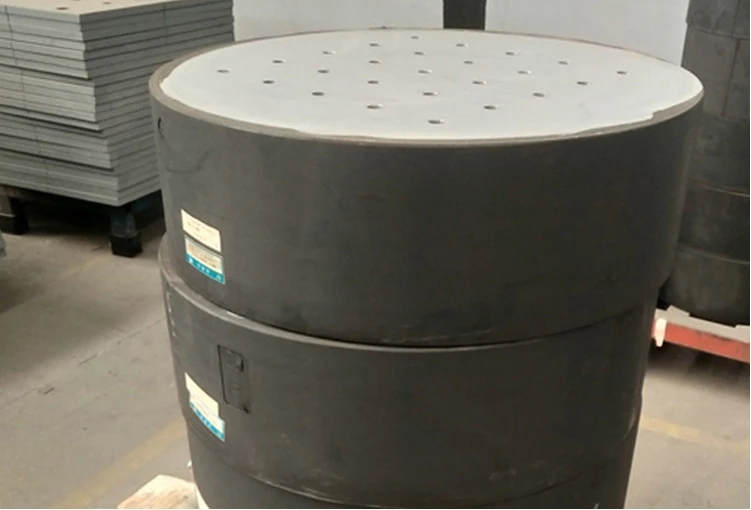 Seismic isolation of lead rubber bearing