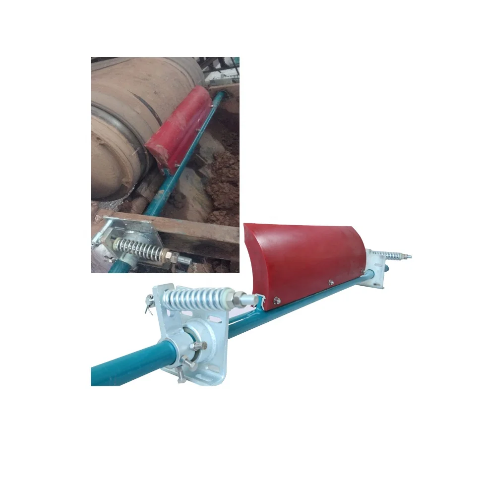 Secondary polyurethane belt cleaner blade cement conveyor cleaner