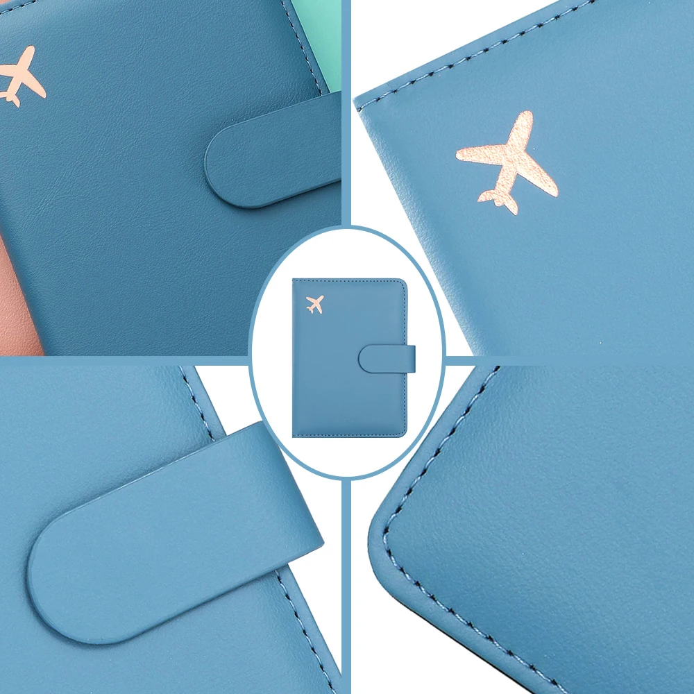 OEM PU Leather Passport Holder - RFID Protection, Cardholder, Money Pocket - Stylish and Secure Travel Cardholder