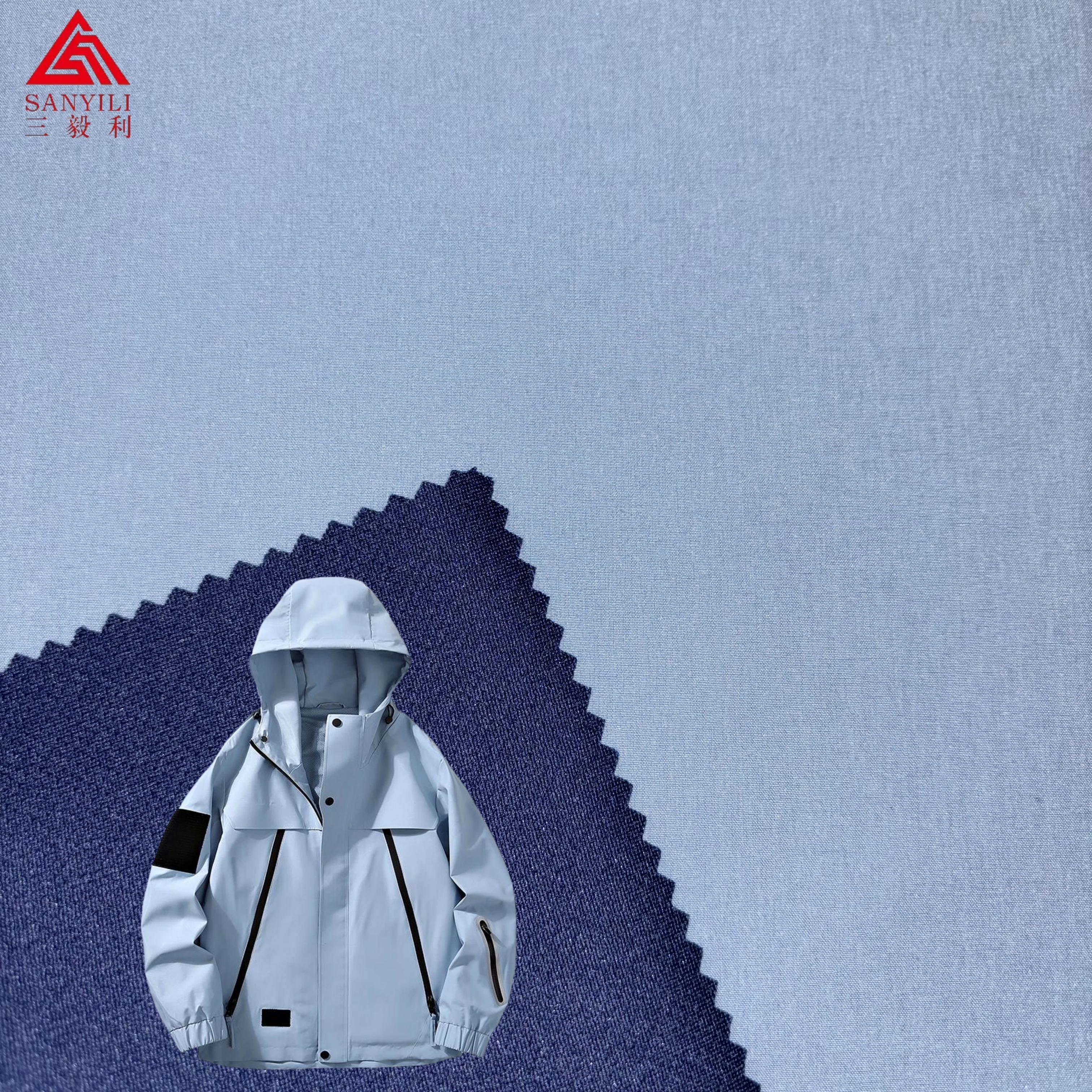 75D*40D polyester spandex fabric 4 way stretch TPE+mesh fabric bonded high stretch fabric for soft shell jacket