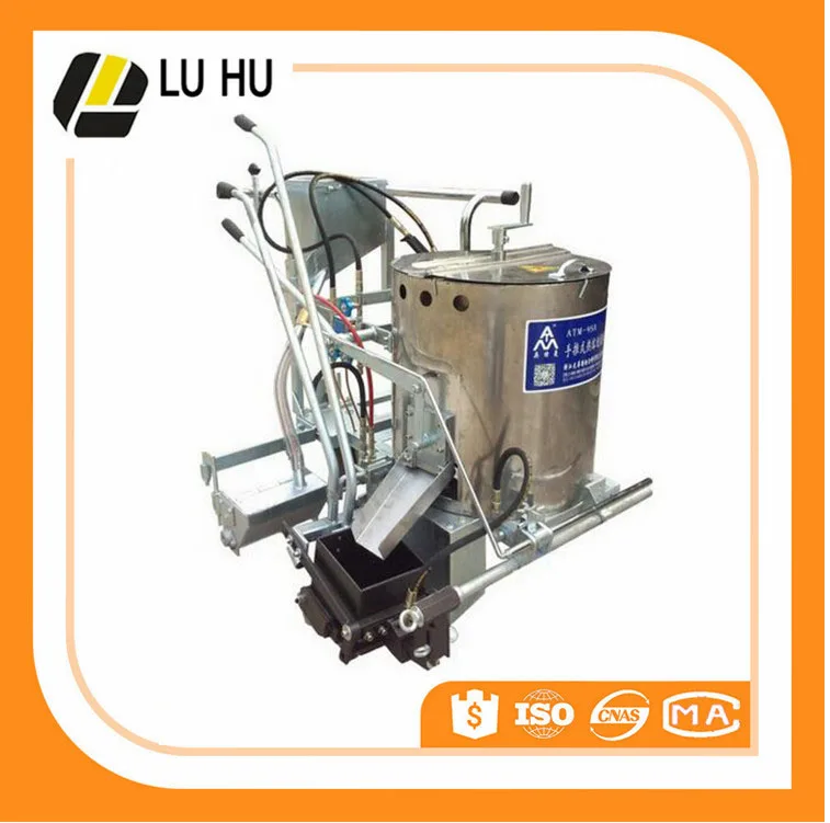Portable Thermoplastic road marking machine Hand push hot melt line road marking machine