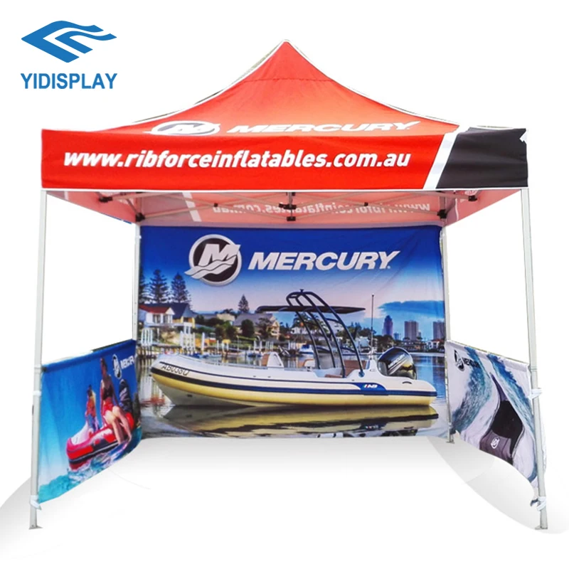 High Quality Custom Wholesale 4X8 6X10 Curved Canopy Wall Pop Up Tent