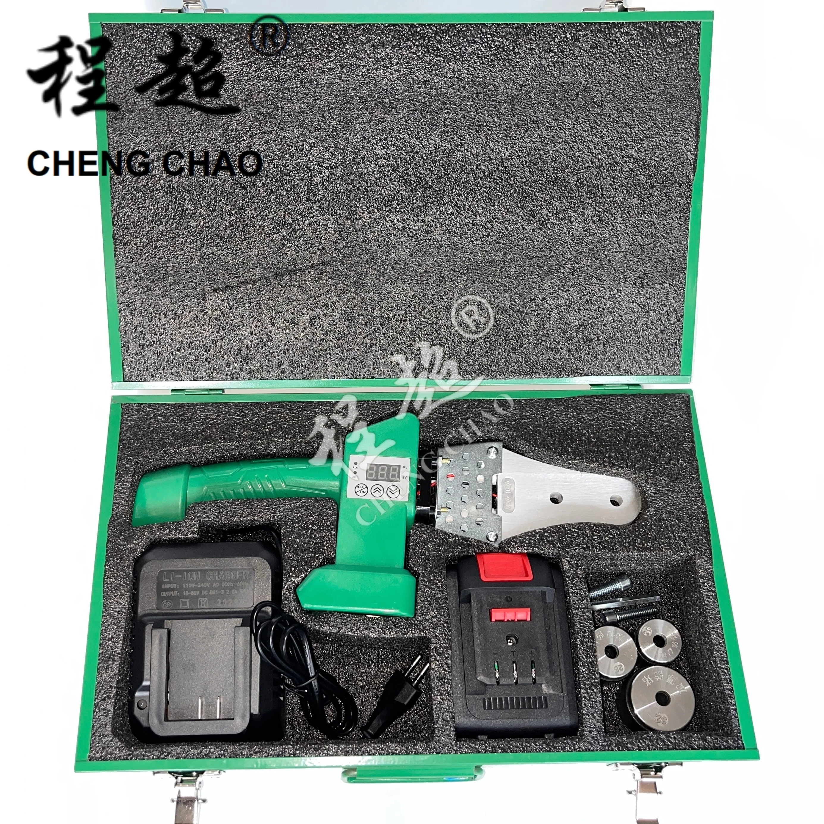 Cordless Type Lithium Battery For Pipe Fusion Machine PPR PE PVC PB Pipes 20-32mm Hot Melt Device Digital Display Screen