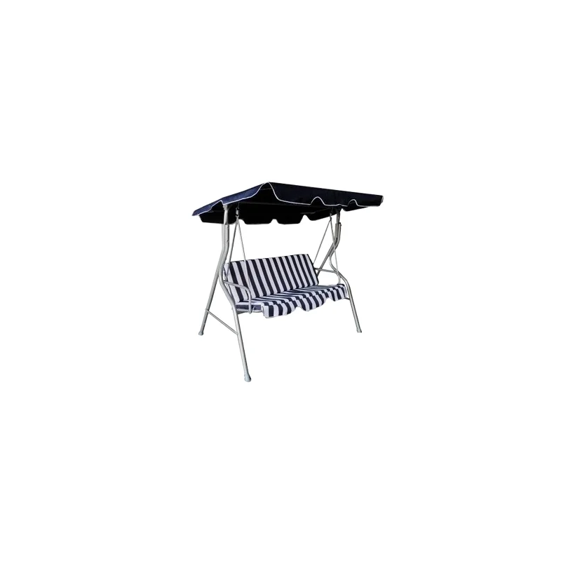 
JS HD548 Camping steel with cushion swing chair three seats garden patio outdoor swing 