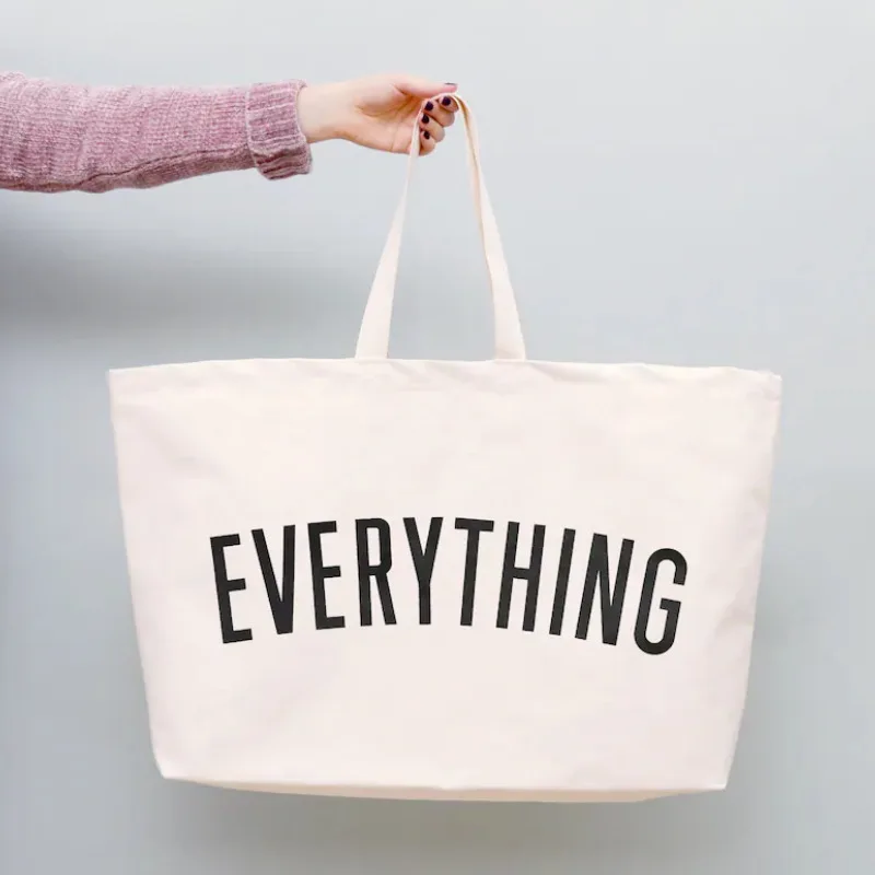 Custom Digital Print LOGO Extra Large korea Women Beach Bag Canvas Tote Shopping Handbag Wholesale