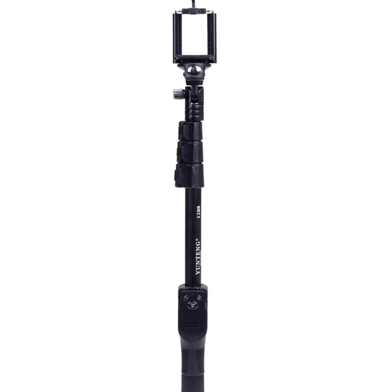 Mobile phone wifi controller camera selfie stick retractable Yunteng YT1288 tripod selfie stick