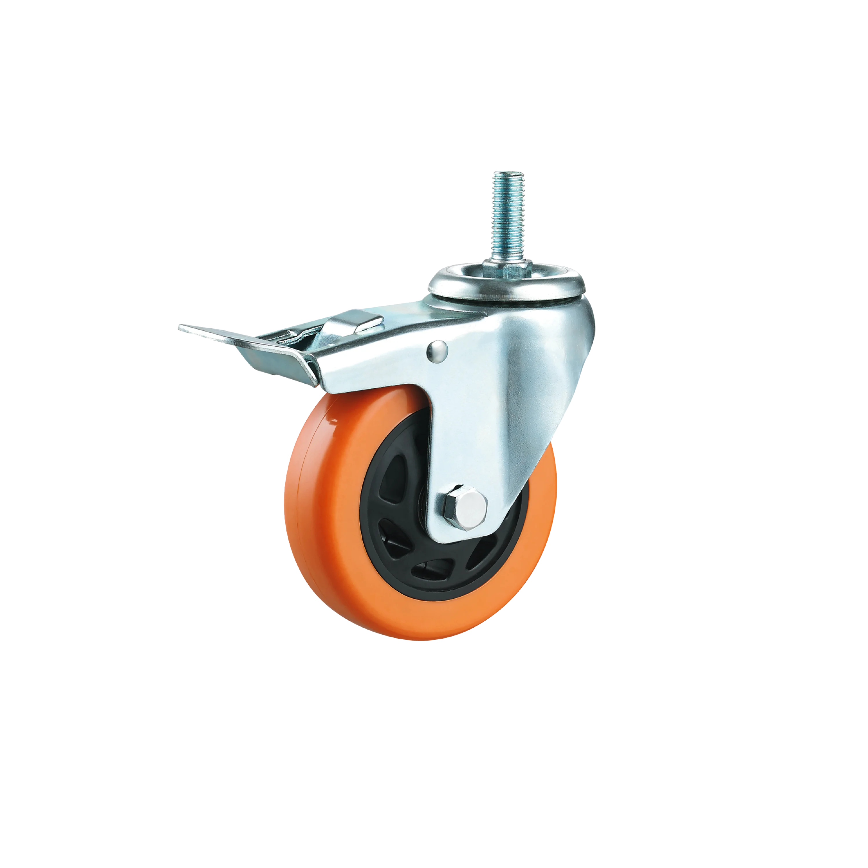 Medium Duty Caster Manufacturer PVC Caster Wheel 3/4/5 Inch Zinc-plated Customized For Machine And Equipment