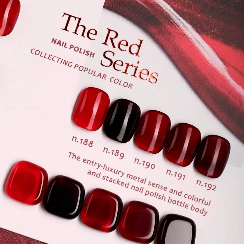 NEW Ladai 20 Colors Set Hight Quality Gel Nail Polish OEM Wholesale UV Gel Polish Transparent Wine Red Nail Art Painting 15ML