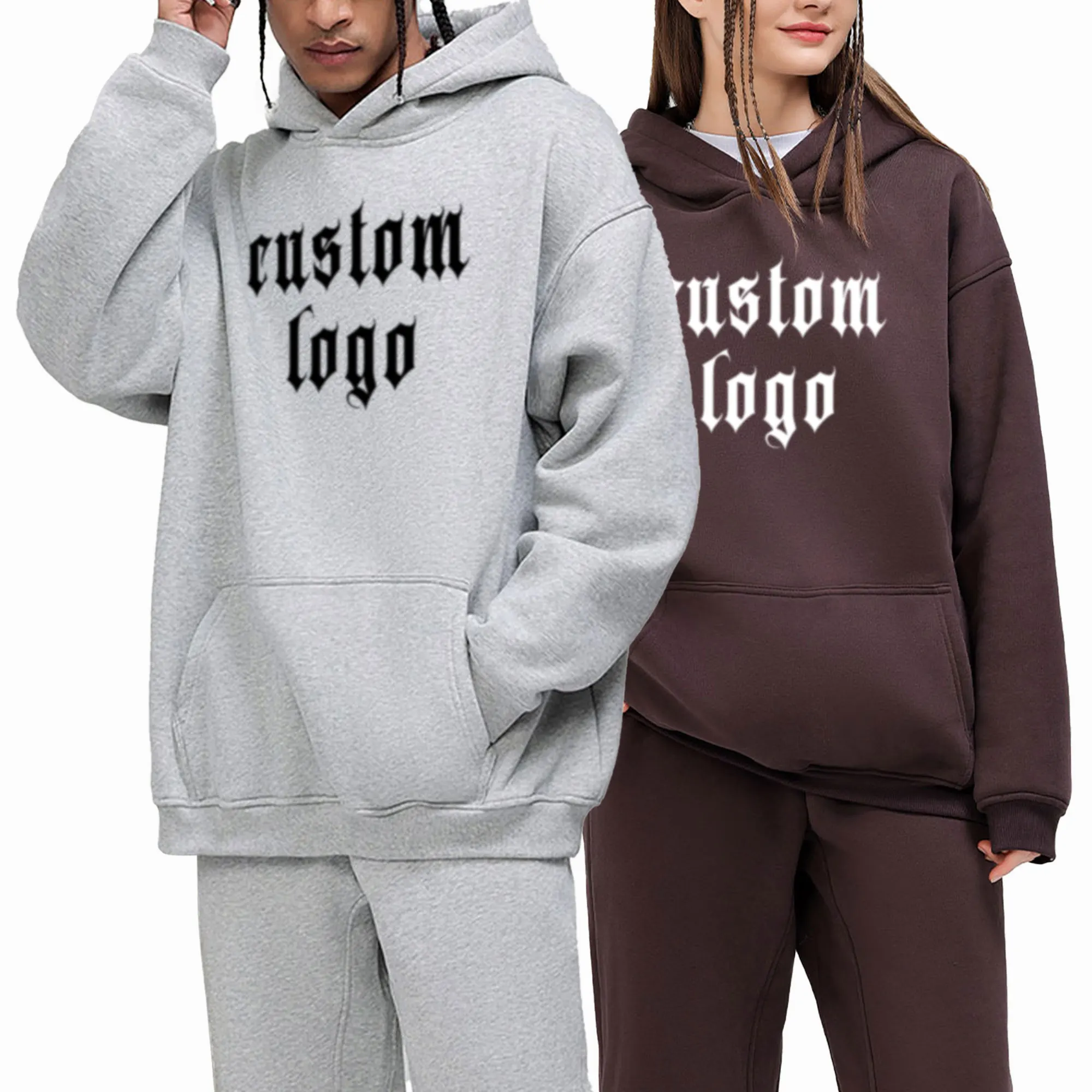 Dtg напечатанный на заказ пуловер с логотипом 350 Gsm Тяжелая уличная одежда производитель пустой оверсайз толстовка капюшоном унисекс