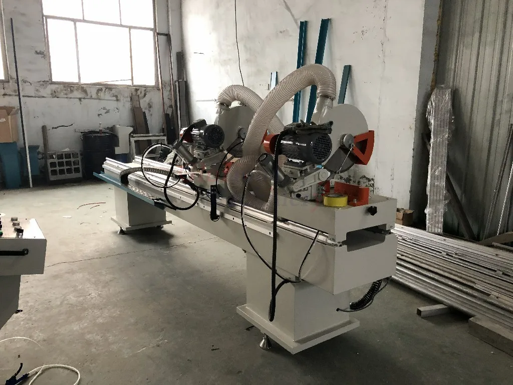 Mitre Double Head Sawing and Cutting Machine UPVC PVC Window Door Machine Aluminium Miter Saw System Profiles Automatic Aluminum