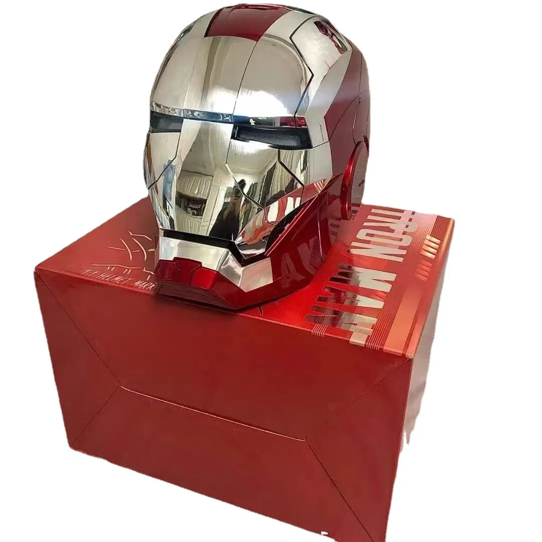 Marvel the super man 1\1  Iron-man Helmet MK5 COSPLAY Automatic opening and closing Voice control