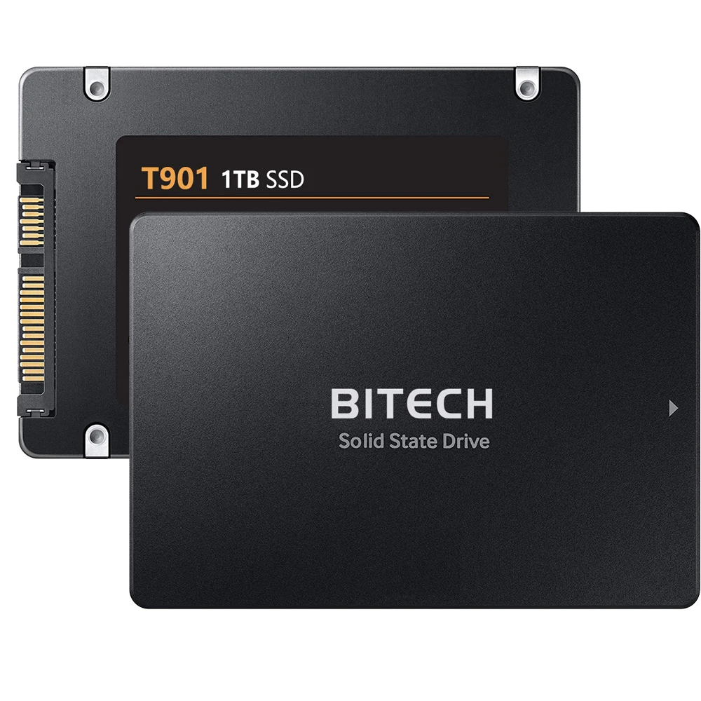 Bitech SSD 2.5inch 128GB 256GB 512GB 1TB SATA III 3D TLC Read: 500MB/s,  Write:400MB/s