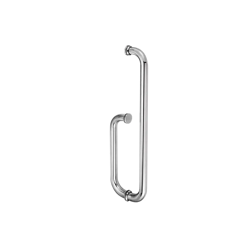 OEM Hairline Mirror Stainless Steel  304 Shower Handle Stainless Steel Shower Cubicle Handles For Glass Door Bath Hotel