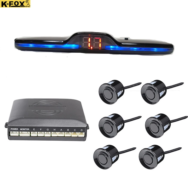 Hot  car reverse parking sensor kit de sensores de estacionamento parking assist front and rear sensors reverse warning systems