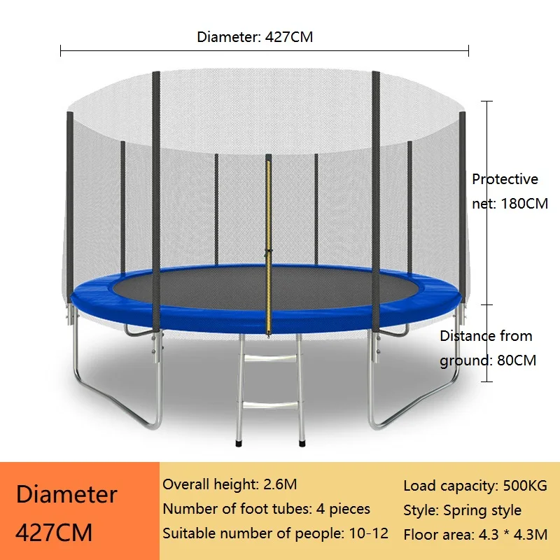 6FT 8FT 10FT 12FT 14FT 16FT OEM Outdoor Trampolines for Adult and Kids