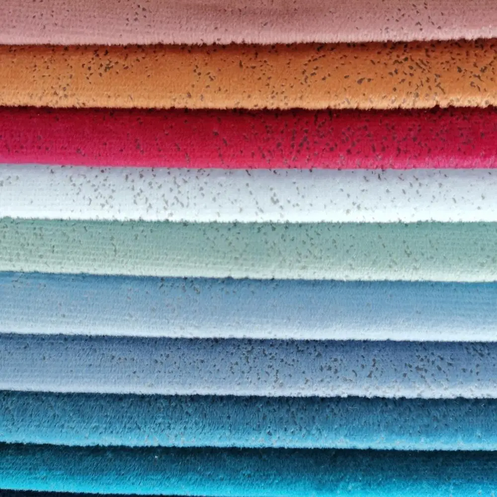 Дешевая обивочная ткань, супермягкий бархат с бронзовой красивой тканью