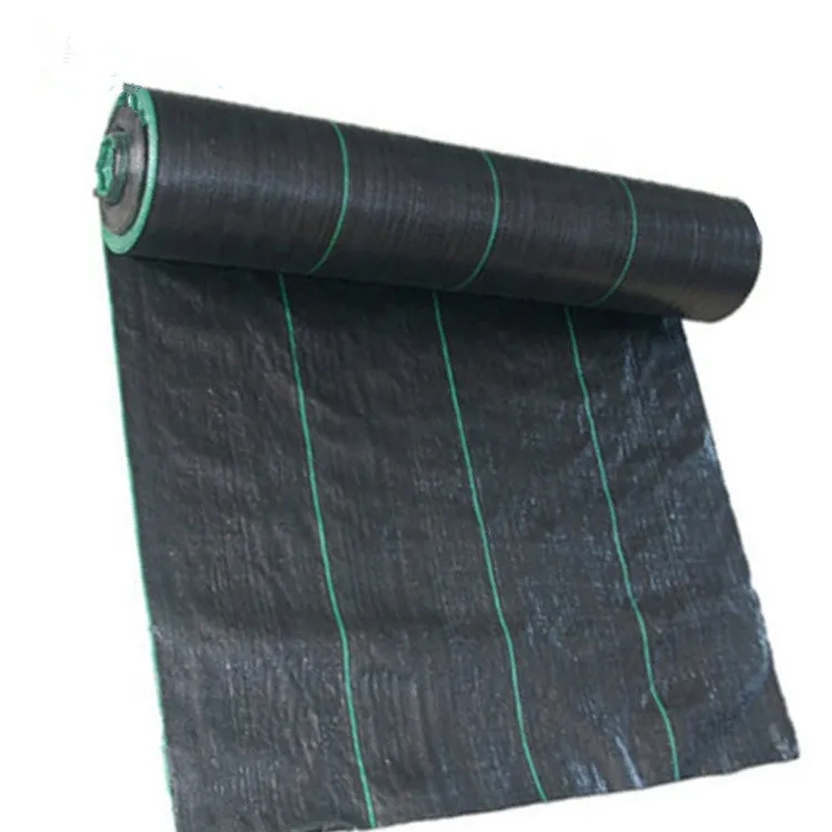 90 GSM УФ-обработанная полипропиленовая зеленая сельскохозяйственная Ландшафтная Барьерная ткань для борьбы с сорняками Защитная мембрана для защиты от сорняков