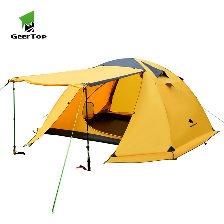 Hot Sale Geertop Automatic sunshade outdoor waterproof 4 person tourist ultralight camping tent for family