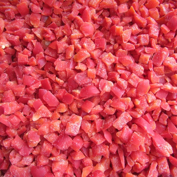 
IQF Organic Red Bell Pepper Dice in Fresh Condition 