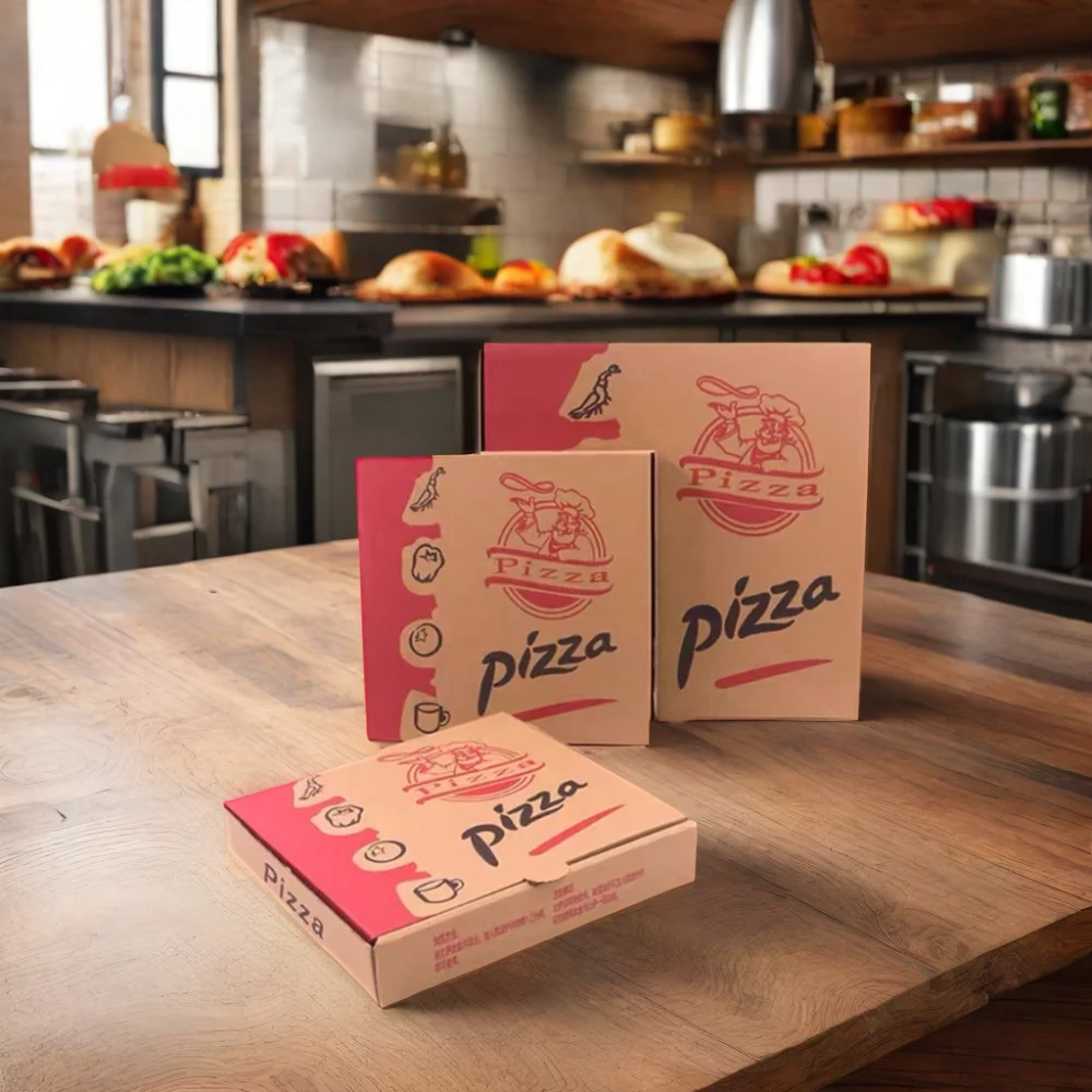 Recyclable Folder Pizza Box  Manufacturer for Food Use